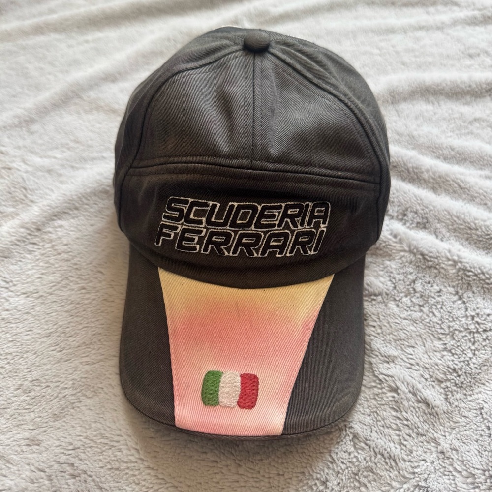 Puma Scuderia Ferrari F1 Racing Cap –‎ OS Black/Pink – Worn Condition